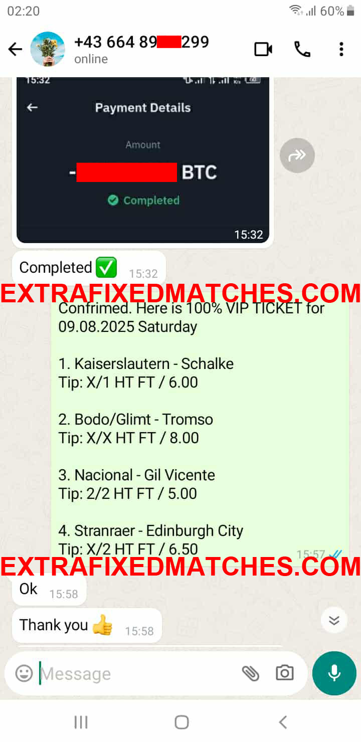 Fixed Matches 100% Sure